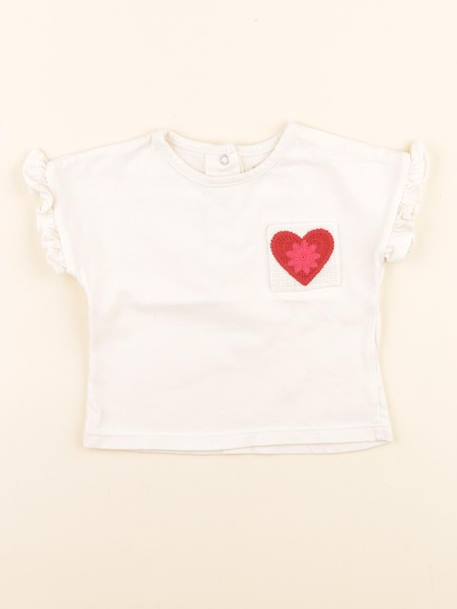 Tee-shirt - 6 mois Beige 1 - vertbaudet enfant 
