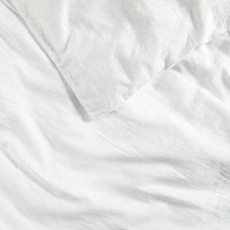 Housse de couette 1 personne pur coton bio Blanc+Bleu nuit+Ecru+Eucalyptus+Gris clair+Gris tourterelle+Rose nude+Terracotta 4 - vertbaudet enfant 