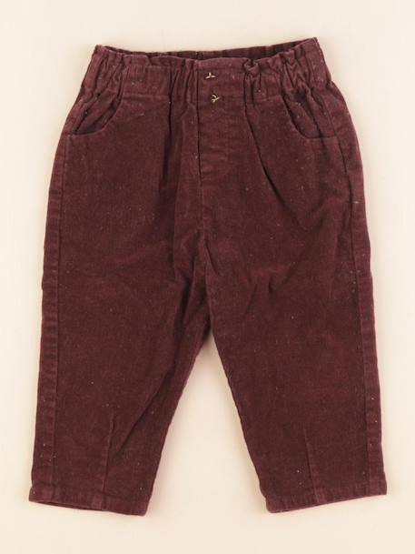 Pantalon - 9/12 mois Marron 1 - vertbaudet enfant 