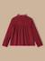 Chemise velours et dentelle fille Cerise+Ecru 2 - vertbaudet enfant 