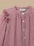Chemise rayée volantée fille Rayure cerise 2 - vertbaudet enfant 