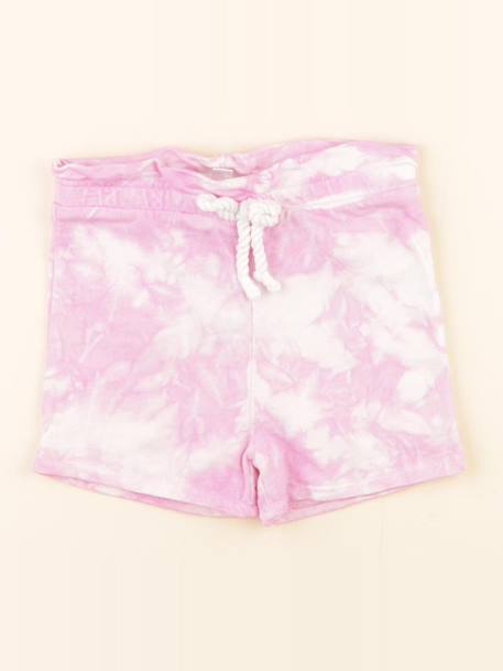 Short - 18 mois Blanc, rose 1 - vertbaudet enfant 