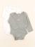 Lot de 2 bodies en coton - 3 mois Blanc, vert 1 - vertbaudet enfant 