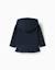Sweat zippé en molleton à capuche avec imprimé Bleu foncé 2 - vertbaudet enfant 