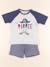 Pyjama coton - 6 ans Blanc, bleu 1 - vertbaudet enfant 