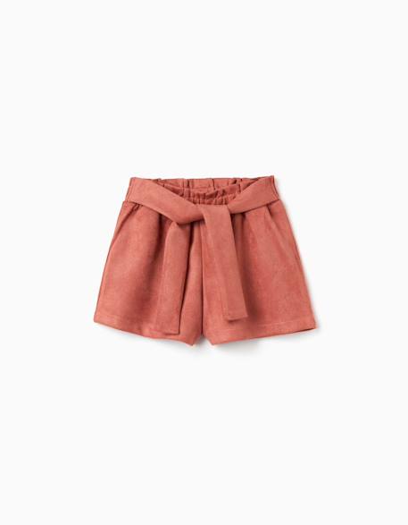 Short en maille interlock avec ceinture intégrée Marrón 1 - vertbaudet enfant 