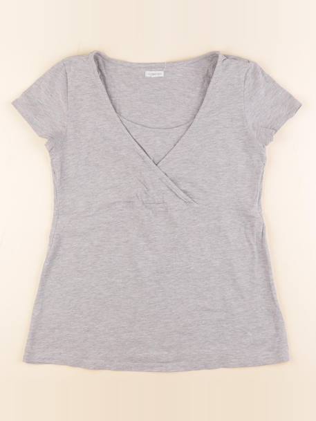 Tee-shirt allaitement - 38 à 40 Gris 1 - vertbaudet enfant 