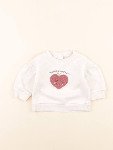 Sweat - 3 mois Blanc 1 - vertbaudet enfant 