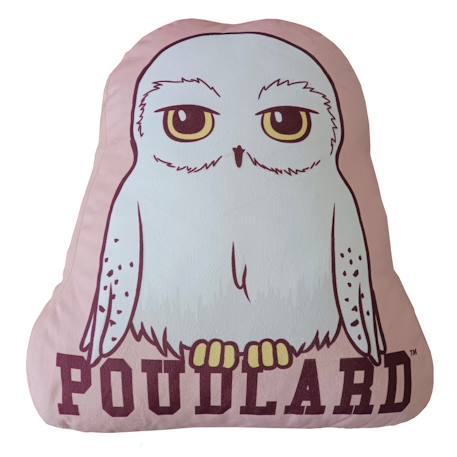 Coussin forme imprimé 100% polyester, harry potter hedwige Rose 1 - vertbaudet enfant 