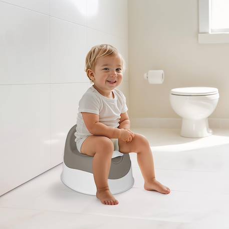 Pot pour enfant - couvercle amovible Gris 1 - vertbaudet enfant 