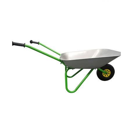 Brouette métallique avec pneumatique à air Argent et vert 3 - vertbaudet enfant 