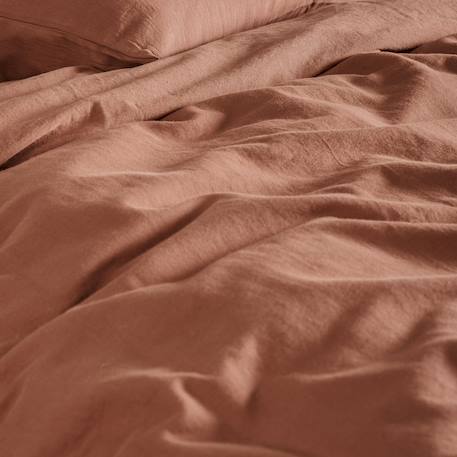 Housse de couette 1 personne pur coton bio Blanc+Bleu nuit+Ecru+Eucalyptus+Gris clair+Gris tourterelle+Rose nude+Terracotta 45 - vertbaudet enfant 