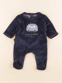 Seconde main-Garçon-Pyjama, surpyjama, dors-bien-Pyjama velours - 0 mois