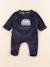 Pyjama velours - 0 mois Bleu 1 - vertbaudet enfant 