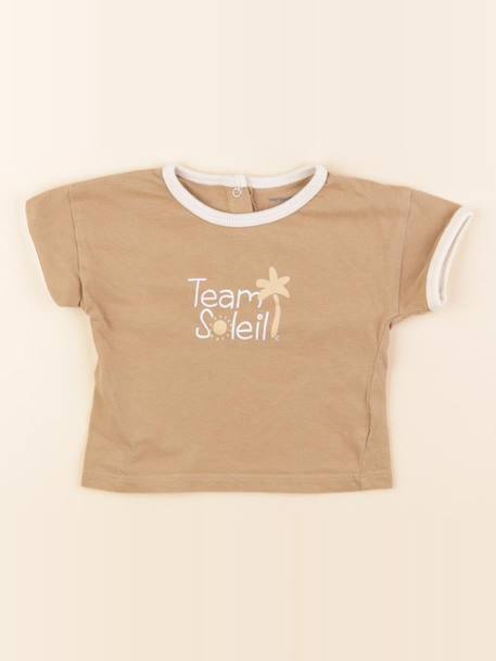 Tee-shirt - 6 mois Marron 1 - vertbaudet enfant 