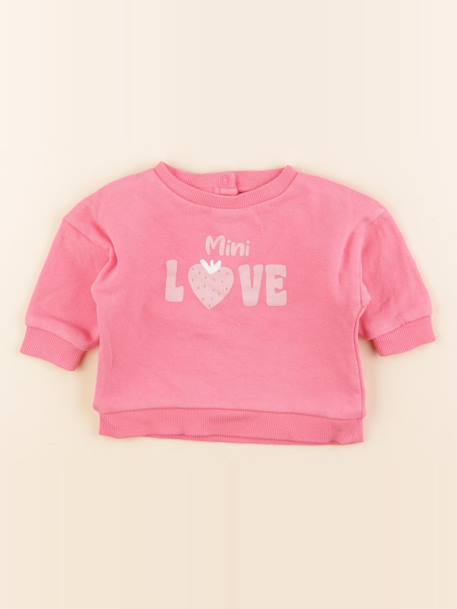 Sweat - 3 mois Rose 1 - vertbaudet enfant 