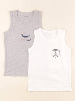 Seconde main-Garçon-Lot de 2 maillots de corps - 6 ans