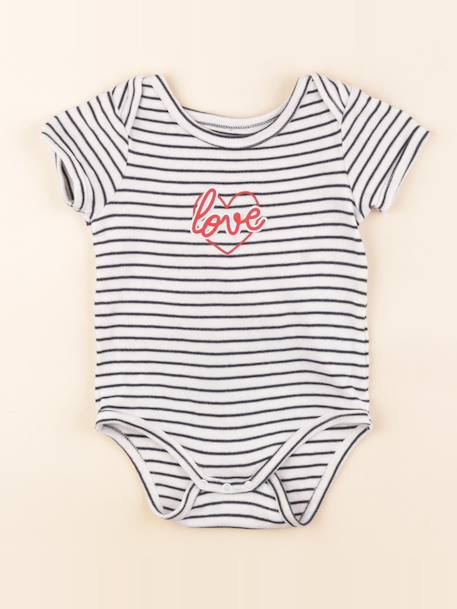 Body - 12 mois Blanc, bleu 1 - vertbaudet enfant 