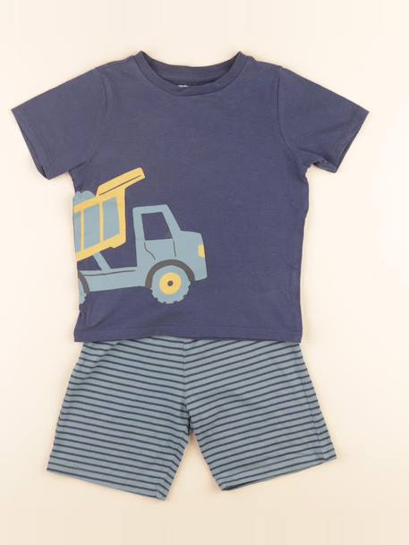 Pyjama coton - 5 ans Bleu 1 - vertbaudet enfant 