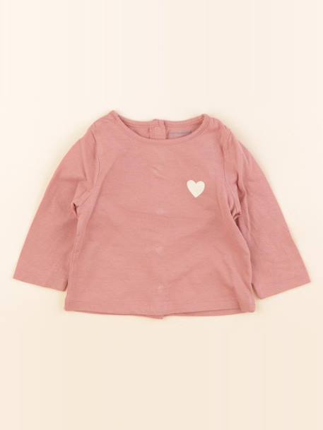Tee-shirt - 3 mois Rose 1 - vertbaudet enfant 