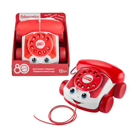 Téléphone animé rouge pour bébé Rouge 2 - vertbaudet enfant 