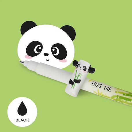Stylo à encre gel effaçable panda hug me - erasable pen Noir 1 - vertbaudet enfant 