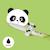 Stylo à encre gel effaçable panda hug me - erasable pen Noir 1 - vertbaudet enfant 