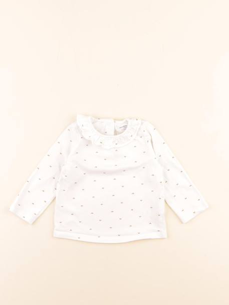 Tee-shirt - 12 mois Blanc 1 - vertbaudet enfant 