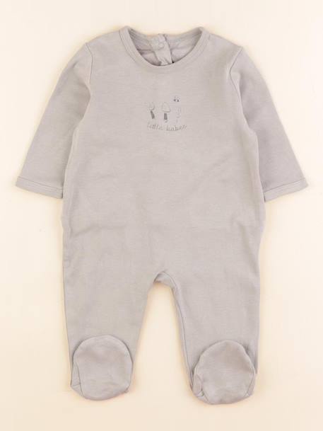 Pyjama coton - 6 mois Vert 1 - vertbaudet enfant 
