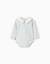 Body en coton à manches longues à rayures Blanc 1 - vertbaudet enfant 