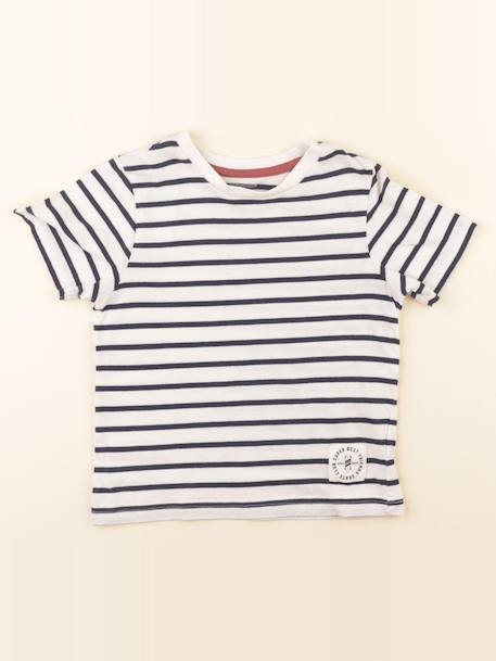 Tee-shirt - 3 ans Blanc, bleu 1 - vertbaudet enfant 