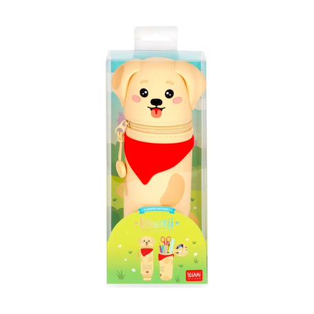 Trousse 2 en 1 en silicone golden fur-ever friends - kawaii Beige 2 - vertbaudet enfant 