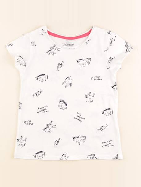 Tee-shirt - 4 ans Blanc, bleu 1 - vertbaudet enfant 