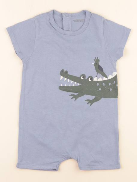 Pyjama coton - 24 mois Bleu 1 - vertbaudet enfant 