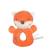 Hochet bamboo bebe - renard - 14 cm s/carte Blanc 1 - vertbaudet enfant 