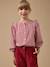 Chemise rayée volantée fille Rayure cerise 5 - vertbaudet enfant 
