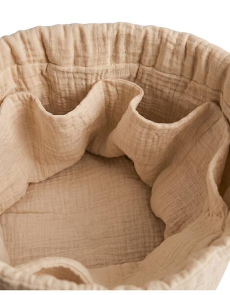 Panier de rangement nomade coton bio Beige 5 - vertbaudet enfant 