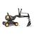 Rollydigger pelleteuse volvo ew160 Noir et jaune 2 - vertbaudet enfant 