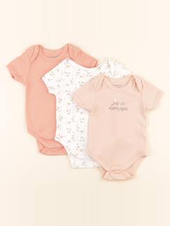 Seconde main-Fille-Lot de 3 bodies en coton - 3 mois