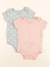 Lot de 2 bodies en coton - 24 mois Rose, vert 1 - vertbaudet enfant 