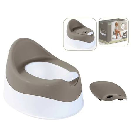 Pot pour enfant - couvercle amovible Gris 2 - vertbaudet enfant 
