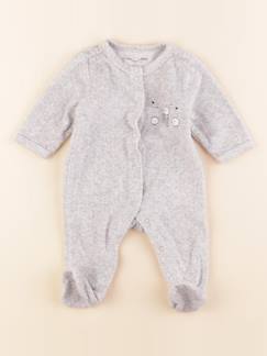 Seconde main-Fille-Pyjama velours - 0 mois