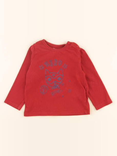 Tee-shirt - 12 mois Rouge 1 - vertbaudet enfant 