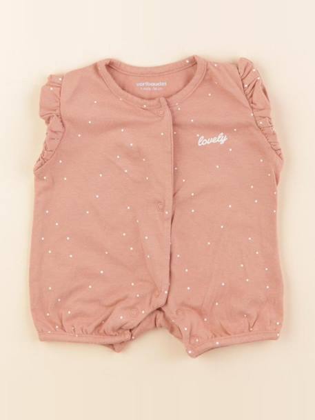 Pyjama coton - 1 mois Rose 1 - vertbaudet enfant 