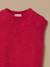 Pull sans manches fille laine et alpaga Ecru chine+Marine+Rhubarbe 8 - vertbaudet enfant 