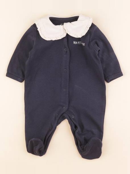 Pyjama coton - 3 mois Bleu 1 - vertbaudet enfant 