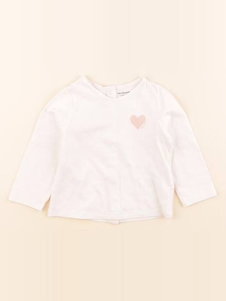 Tee-shirt - 9 mois Beige 1 - vertbaudet enfant 