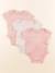 Lot de 3 bodies en coton - 3 mois Rose 1 - vertbaudet enfant 