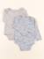 Lot de 2 bodies en coton - 6 mois Bleu, gris 1 - vertbaudet enfant 