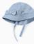 Chapeau en sergé avec nœud Bleu clair 2 - vertbaudet enfant 